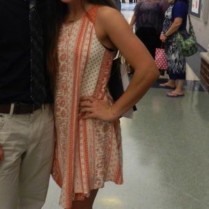 Floral patterned dress worn once for graduation